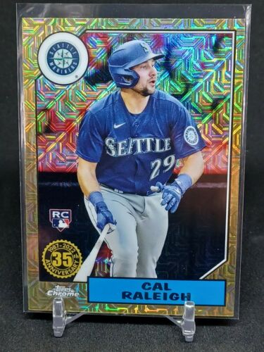 CAL RALEIGH 2022 Topps Chrome T87C-16 35th Anniversary Mojo Mariners